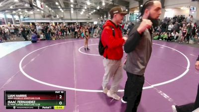 52 lbs Champ. Round 1 - Liam Harris, West Amarillo Wrestling Club vs Isaac Fernandez, El Paso Supers Wrestling Club