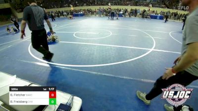 58 lbs Quarterfinal - Bradley Fletcher, Broken Arrow Wrestling Club vs Bowen Freisberg, Caney Valley Wrestling