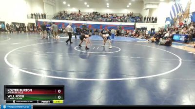 120 lbs Semifinal - Kolter Burton, American Falls vs Will Rossi, Coeur D Alene