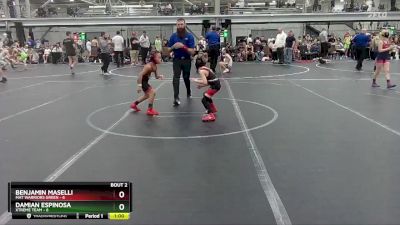 48 lbs Semis (4 Team) - Benjamin Maselli, Mat Warriors Green vs Damian Espinosa, Xtreme Team