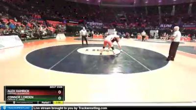 2A 220 lbs Semifinal - Alex Hamrick, Chatham (Glenwood) vs Connor Lorden, LaSalle (L.-Peru)