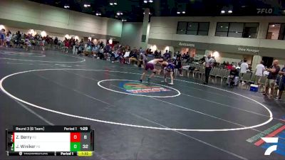 113 lbs Round 3 (6 Team) - Zachary Berry, Canes Wrestling vs Joshua Winiker, New England Gold