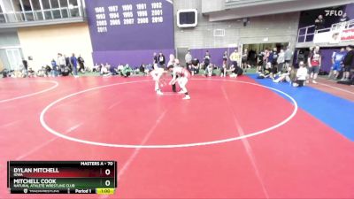 70 lbs Quarterfinal - Dylan Mitchell, Iowa vs Mitchell Cook, Natural Athlete Wrestling Club