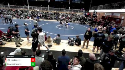 152 lbs Semifinal - Matthew Martino, Bishop Kelly vs Brock Armstrong, Coeur D`Alene High School