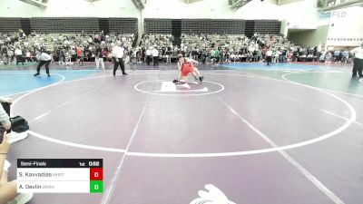 148-I2 lbs Semifinal - Spiro Kavvadias, Manhasset vs Alexander Devlin, Warhawks Wrestling Inc.