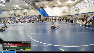 73 lbs Quarterfinal - Boston Brindley, Elite Wrestling vs Luka Kalai, Bear River Wrestling Club