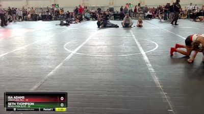 80 lbs Round 3 (6 Team) - Seth Thompson, Revolution Elite vs Isa Adams, Wrestling Mill