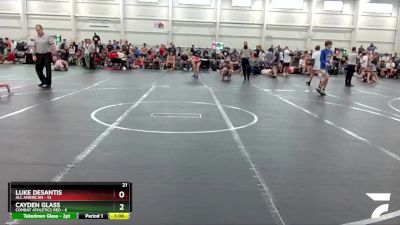 120 lbs Finals (2 Team) - Luke DeSantis, All American vs Cayden Glass, Combat Athletics Red