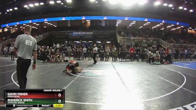 2A 106 lbs Champ. Round 1 - Gavin Fisher, Middleburg vs Roderick Smith, Kathleen Senior