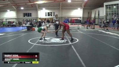 155 lbs Cons. Round 4 - Basirat Sodiq, Flossmoor (Homewood-F.) vs Serinity Kinsel, HARRISON