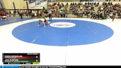 149 lbs Champ. Round 1 - Jake Burford, University Of Wisconsin-Whitewater vs Jason Eismueller, Carthage College