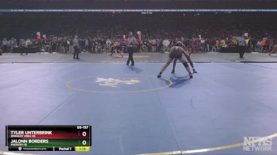 D3-157 lbs Champ. Round 1 - Jalonn Borders, Madison HS vs Tyler Unterbrink, Kingsley Area HS