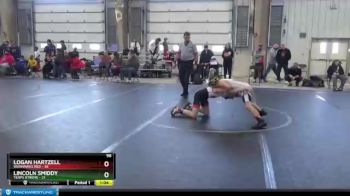 96 lbs Round 5 (8 Team) - Lincoln Smiddy, Terps Xtreme vs Logan Hartzell, Warhawks Red
