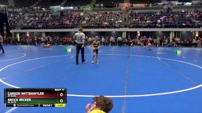 65 lbs Champ. Round 1 - Brock Becker, DC Elite vs Carson Wittenwyler, RT Elite