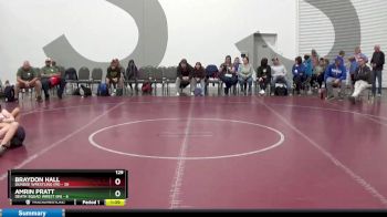 129 lbs Round 3 (8 Team) - Amrin Pratt, Death Squad Wrest (IN) vs Braydon Hall, Dundee Wrestling (MI)