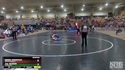 AA 126 lbs Semifinal - Zac Bosken, Cleveland vs Derek Winseman, Dobyns Bennett