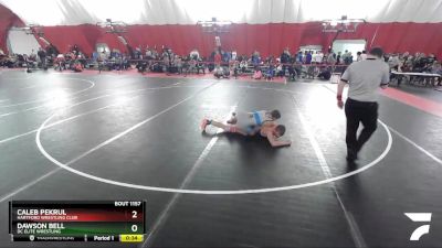 152 lbs Cons. Round 4 - Dawson Bell, DC Elite Wrestling vs Caleb Pekrul, Hartford Wrestling Club