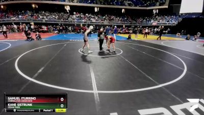 5A 132 lbs Champ. Round 1 - Samuel Iturrino, Carrollton Creekview vs Kane Sistrunk, Cedar Park