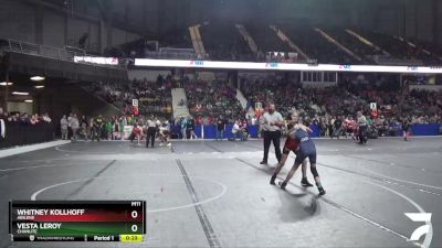 80 lbs Cons. Round 1 - Vesta LeRoy, Chanute vs Whitney Kollhoff, Abilene