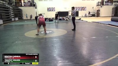 285 lbs Placement - Timothy Wilson, Mcadory vs Benton Carneal, Huntsville