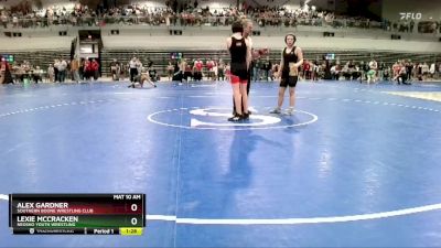 105 lbs Champ. Round 1 - Lexie McCracken, Neosho Youth Wrestling vs Alex Gardner, Southern Boone Wrestling Club