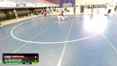 142 lbs Cons. Semi - Aubrey Martin-Hall, Oklahoma vs Hayden Bratland, Ubasa Wrestling Academy