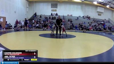 50 lbs Quarterfinal - Cooper Holsinger, Wes-del Wrestling Club vs Abel Mcree, Contenders Wrestling Academy