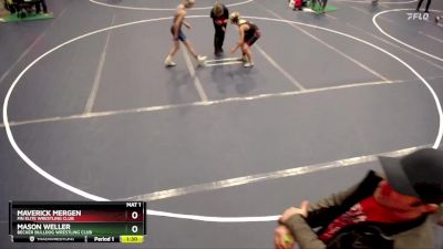 82 lbs Cons. Round 2 - Maverick Mergen, MN Elite Wrestling Club vs Mason Weller, Becker Bulldog Wrestling Club