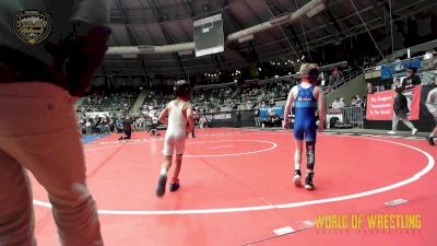 46 lbs Semifinal - Angelo Sanchez, Hawkeye WC vs Kellan Green, Higher Calling Wrestling Club