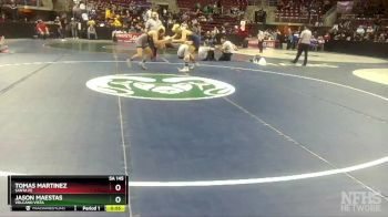 5A 145 lbs Cons. Round 2 - Jason Maestas, Volcano Vista vs Tomas Martinez, Santa Fe