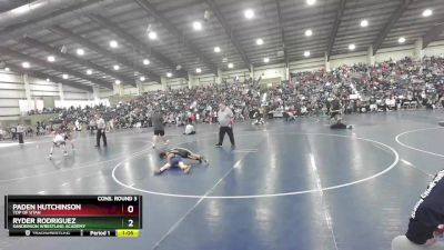 71 lbs Cons. Round 3 - Ryder Rodriguez, Sanderson Wrestling Academy vs Paden Hutchinson, Top Of Utah