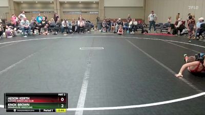 68 lbs Quarterfinal - Aeson Kerth, Elevate Wrestling Club vs Knox Brown, Grindhouse Wrestling