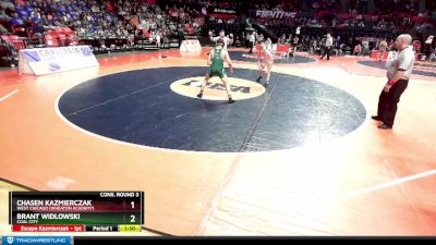 1A 150 lbs Cons. Round 3 - Brant Widlowski, Coal City vs Chasen Kazmierczak, West Chicago (Wheaton Academy)