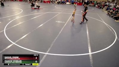 53 lbs Cons. Round 3 - Samuel Priebe, MN Elite Wrestling Club vs Maddox Wheeler, Rosemount Irish Wrestling