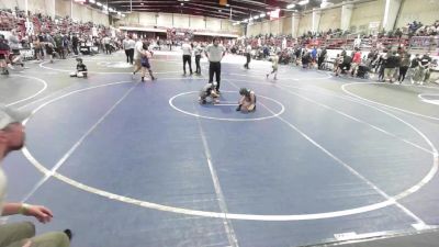 62 lbs Consi Of 8 #1 - Bentley Newman, Illinois Valley Youth Wrestling vs Blake Tuni, LilÕ Buckaroos Wrestling