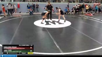 127 lbs Rr1 - Adalgisa Reigh, Dillingham Wolverine Wrestling Club vs Uno Tate, CHUGACH EAGLES WRESTLING CLUB