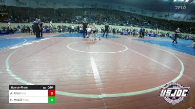 64 lbs Quarterfinal - Austin Allen, Ponca City Wildcat Wrestling vs Holt McGill, Woodward Youth Wrestling