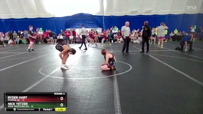 88 lbs Round 3 (8 Team) - Nick Yetzer, Noke Wrestling RTC vs Ryder Hart, Phoenix WC