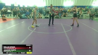 88 lbs Round 3 (8 Team) - Kellan Spisok, Backyard Brawlers vs Dawson Martz, Ohio Gold 10k