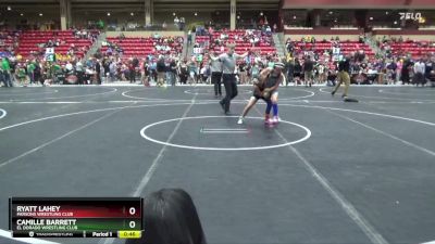 80 lbs Cons. Round 2 - Camille Barrett, El Dorado Wrestling Club vs Ryatt Lahey, Parsons Wrestling Club