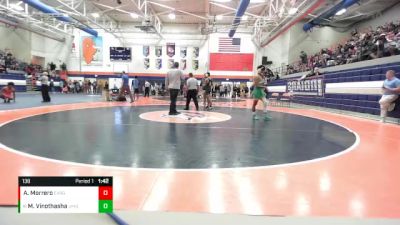 138 lbs Cons. Round 3 - Mahasvin Vinothasha, Normal (University) vs Angel Morrero, Evergreen Park