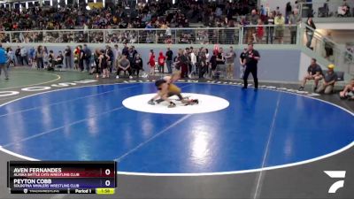 78 lbs Round 3 - Aven Fernandes, Alaska Battle Cats Wrestling Club vs Peyton Cobb, Soldotna Whalers Wrestling Club