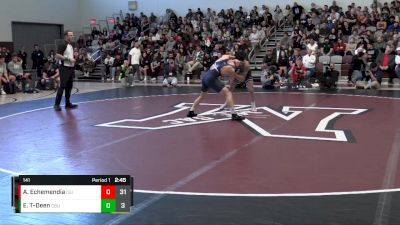 141 lbs Finals (2 Team) - Anthony Echemendia, Iowa State vs Emilio Trujillo-Deen, California Baptist Univeristy