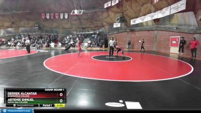 133 lbs Quarterfinal - Artemis Shmuel, Santa Ana College vs Derrek Alcantar, Bakersfield College