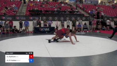 82 kg Quarters - Deontre Buttram, Del City Wrestling Club vs Noah Poe-Hatten, Montana