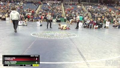 4A 150 lbs Cons. Round 3 - Evan Mason, Cardinal Gibbons vs Colin Lutz, Cuthbertson