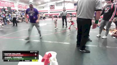 45-50 lbs Round 2 - Gabriel Chambers, Pleasant Hill Youth Wrestling vs Easton Williams, Hurricane Wrestling Academy