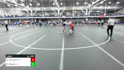 149 lbs Consi Of 32 #2 - Kenny Herrmann, Harvard vs Antonio Segura, Unattached-American University