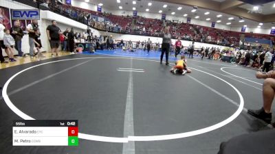 55 lbs Round Of 16 - Emmett Alvarado, Comanche Takedown Club vs Michael Petro, Cowboy Wrestling