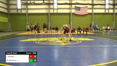 157 lbs Finals (2 Team) - Bryce Boumans, Northwest Kansas Technical College vs Jonathan Vincent, Labette Community College